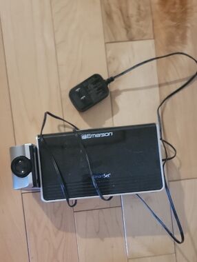 Emerson Black SmartSet Clock Radio with Projector